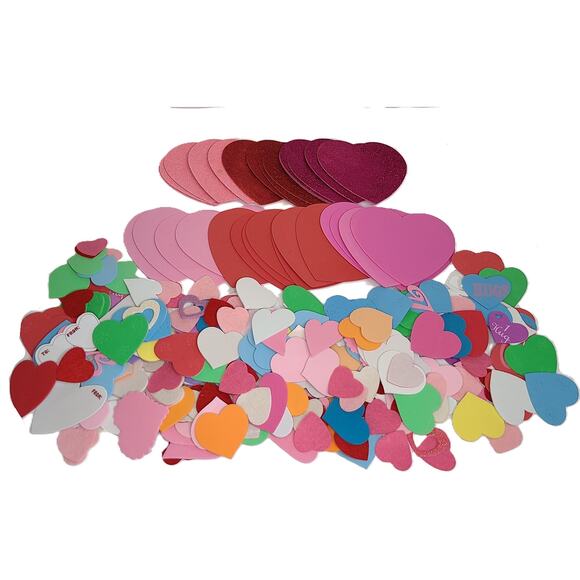 Heart Stickers Lot of 200 Foam Kids Crafting Scrapbooking Valentine - Picture 2 of 7